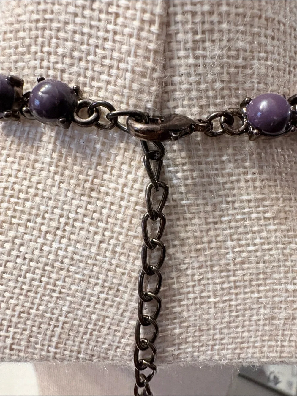 Coldwater Creek Purple and Pink Statement Necklace